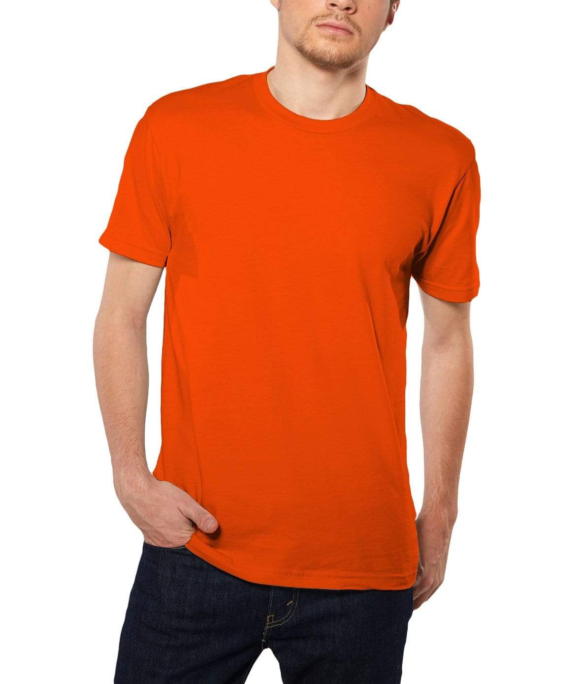 Mens Ridiculously Soft Neck 100% Cotton T-Shirt - Nayked Apparel