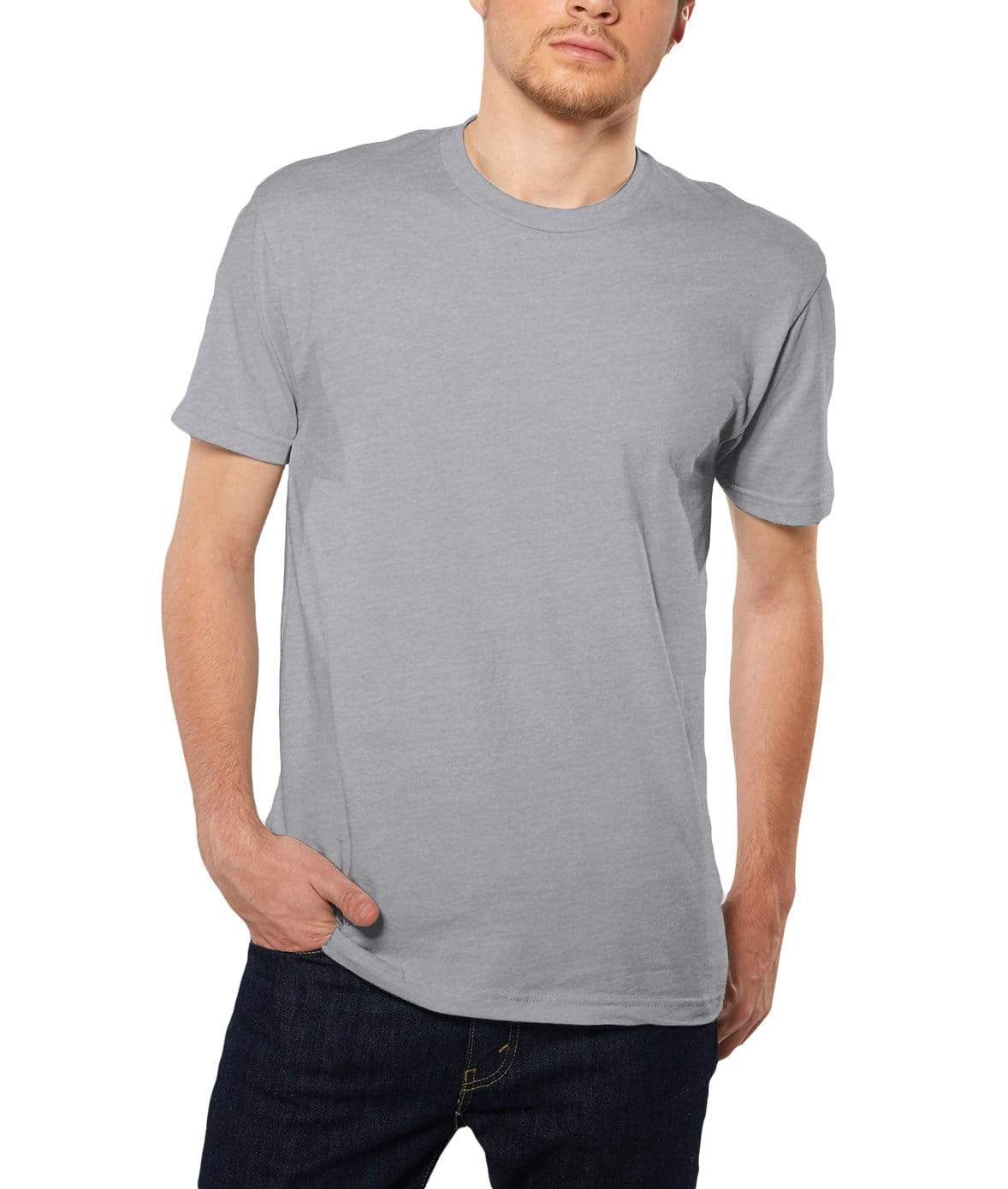 Ægte mild emne Mens Ridiculously Soft Short Sleeve Crew Neck 100% Cotton T-Shirt - Nayked  Apparel