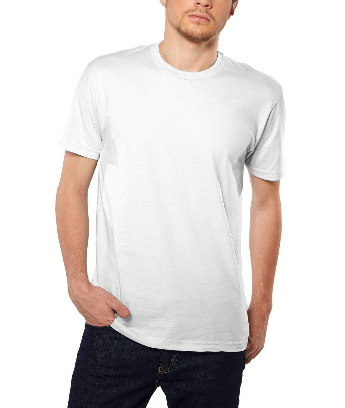 Ægte mild emne Mens Ridiculously Soft Short Sleeve Crew Neck 100% Cotton T-Shirt - Nayked  Apparel