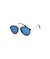 Nayked Apparel Men Men's Modern Round Sunglasses, Lifetime Guarantee One-Size / Royal/Gold/Black / NAY-S-M-713020