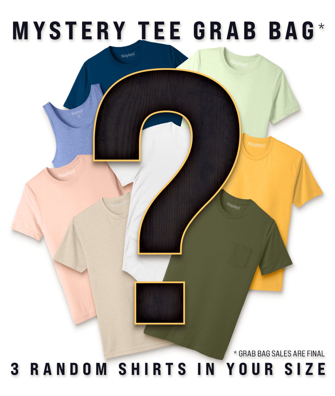Men's Mystery Tee Grab Bag