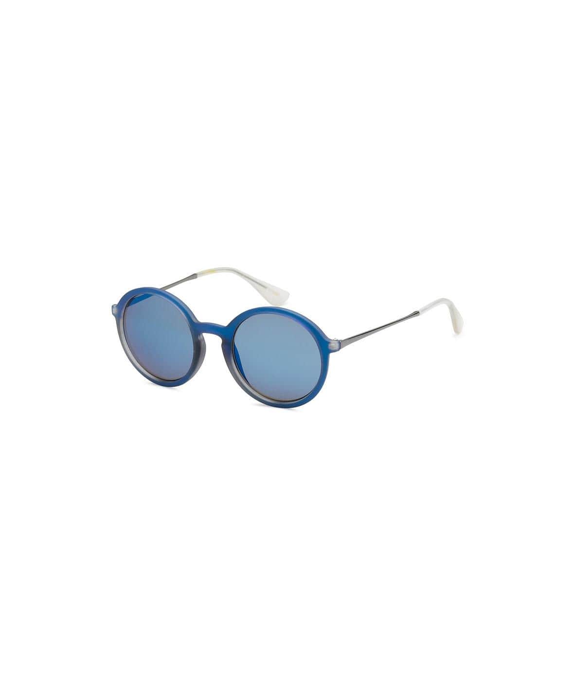 Nayked Apparel Men Men's Retro Round Sunglasses, Lifetime Guarantee One-Size / Blue / NAY-S-M-713009