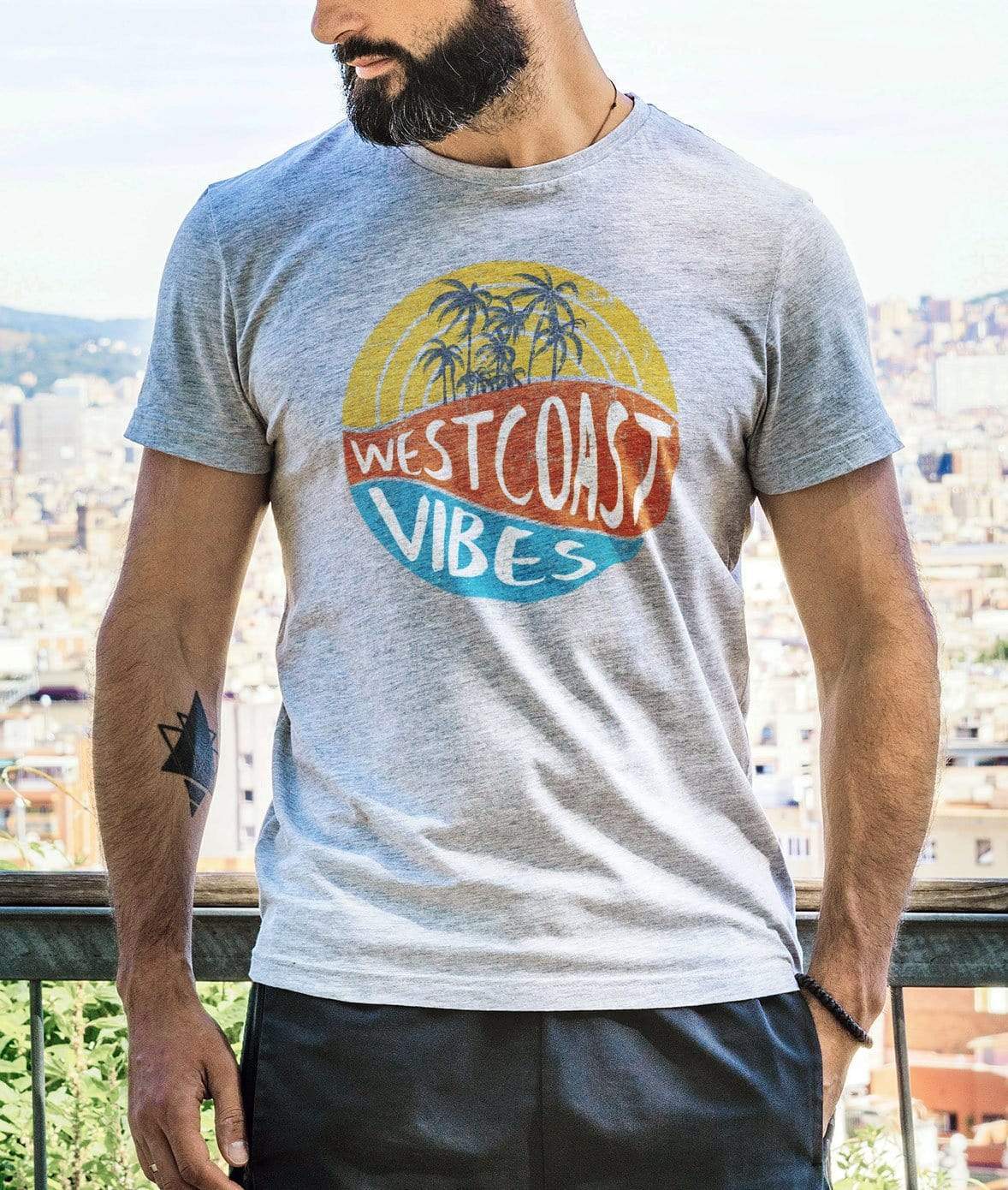 Nayked Apparel Men Men's Ridiculously Soft 100% Cotton Graphic Tee | West Coast Vibes