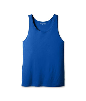 Nayked Apparel Men Men's Ridiculously Soft 100% Cotton Lightweight Tank Top Royal / X-Small / NAY-B-8034