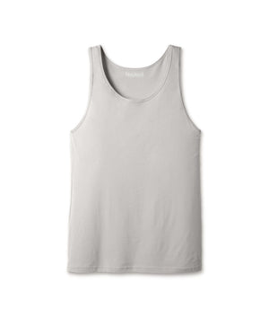 Nayked Apparel Men Men's Ridiculously Soft 100% Cotton Lightweight Tank Top Silver / X-Small / NAY-B-8034