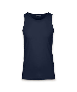 Nayked Apparel Men Men's Ridiculously Soft Cotton Tank Top Midnight Navy / Small / NA3336