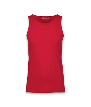 Nayked Apparel Men Men's Ridiculously Soft Cotton Tank Top Red / Small / NA3336