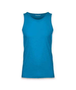 Nayked Apparel Men Men's Ridiculously Soft Cotton Tank Top Turquoise / Small / NA3336