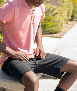 Men's Ridiculously Soft Fleece Shorts Worn by Model
