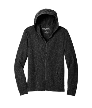 Nayked Apparel Men Men's Ridiculously Soft Lightweight Full-Zip Hoodie Black / X-Small / NAY-D-65DT5