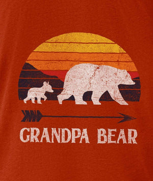 Nayked Apparel Men Men's Ridiculously Soft Lightweight Graphic Tee | Grandpa Bear