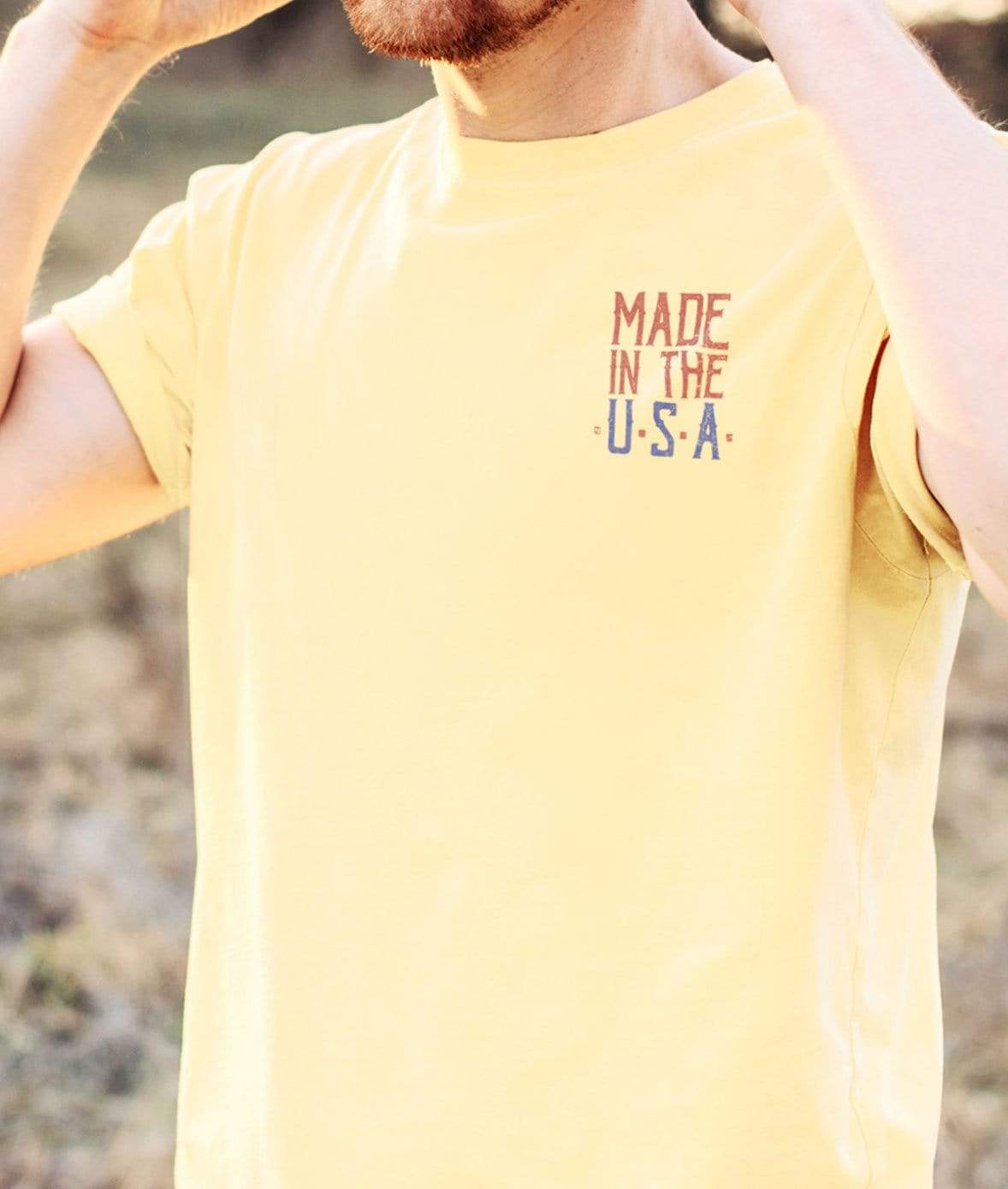 Nayked Apparel Men Men's Ridiculously Soft Lightweight Graphic Tee | Made in the USA