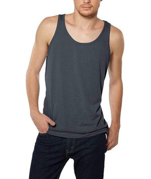 Nayked Apparel Men Men's Ridiculously Soft Lightweight Tank Top Charcoal Black Triblend / X-Small / NA8034T