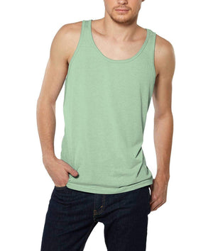 Nayked Apparel Men Men's Ridiculously Soft Lightweight Tank Top Green Triblend / X-Small / NA8034T