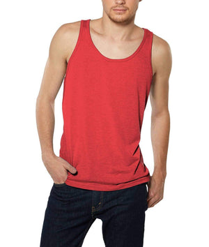 Nayked Apparel Men Men's Ridiculously Soft Lightweight Tank Top Red Triblend / X-Small / NA8034T