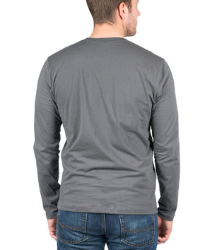 Nayked Apparel Men Men's Ridiculously Soft Long Sleeve 100% Cotton T-Shirt