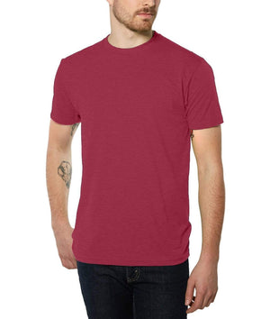 Nayked Apparel Men Men's Ridiculously Soft Midweight Crew T-Shirt | Classic Cardinal / X-Small / NA210N6