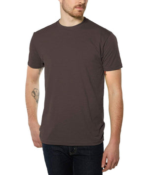 Nayked Apparel Men Men's Ridiculously Soft Midweight Crew T-Shirt | Classic Espresso / X-Small / NA210N6