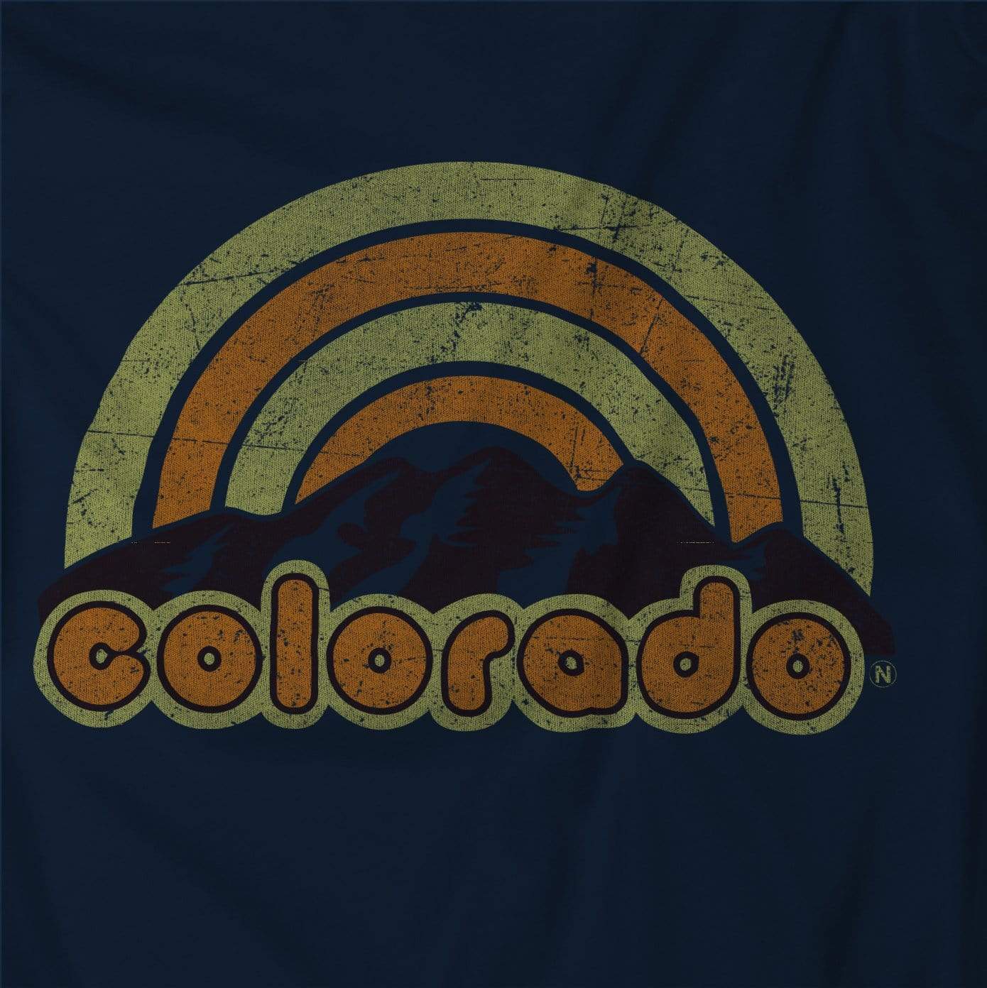 Nayked Apparel Men Men's Ridiculously Soft Midweight Graphic Tee | Colorado