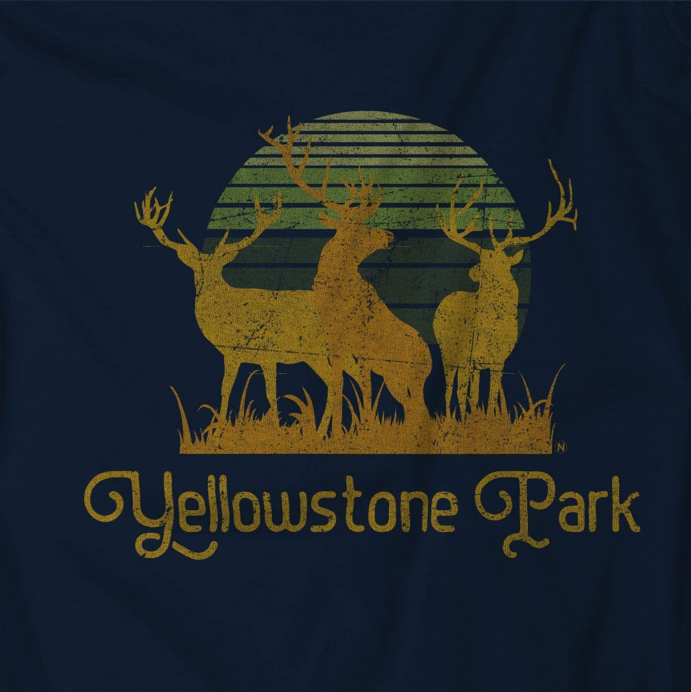 Nayked Apparel Men Men's Ridiculously Soft Midweight Graphic Tee | Yellowstone Park