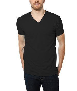 Nayked Apparel Men Men's Ridiculously Soft Midweight V-Neck Black / Small / NA4062