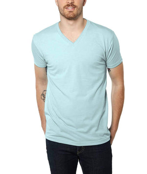Nayked Apparel Men Men's Ridiculously Soft Midweight V-Neck Ice Blue / Small / NA4062