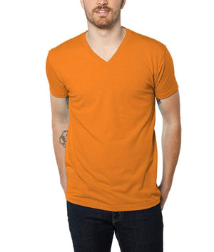 Nayked Apparel Men Men's Ridiculously Soft Midweight V-Neck Orange / Small / NA4062