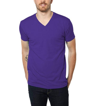 Nayked Apparel Men Men's Ridiculously Soft Midweight V-Neck Purple / Small / NA4062