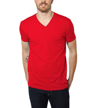 Nayked Apparel Men Men's Ridiculously Soft Midweight V-Neck Red / Small / NA4062