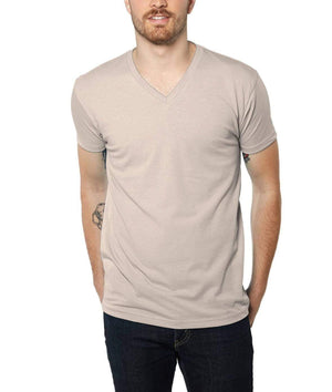 Nayked Apparel Men Men's Ridiculously Soft Midweight V-Neck Sand / Small / NA4062