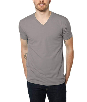 Nayked Apparel Men Men's Ridiculously Soft Midweight V-Neck Stone Grey / Small / NA4062