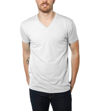 Nayked Apparel Men Men's Ridiculously Soft Midweight V-Neck White / Small / NA4062