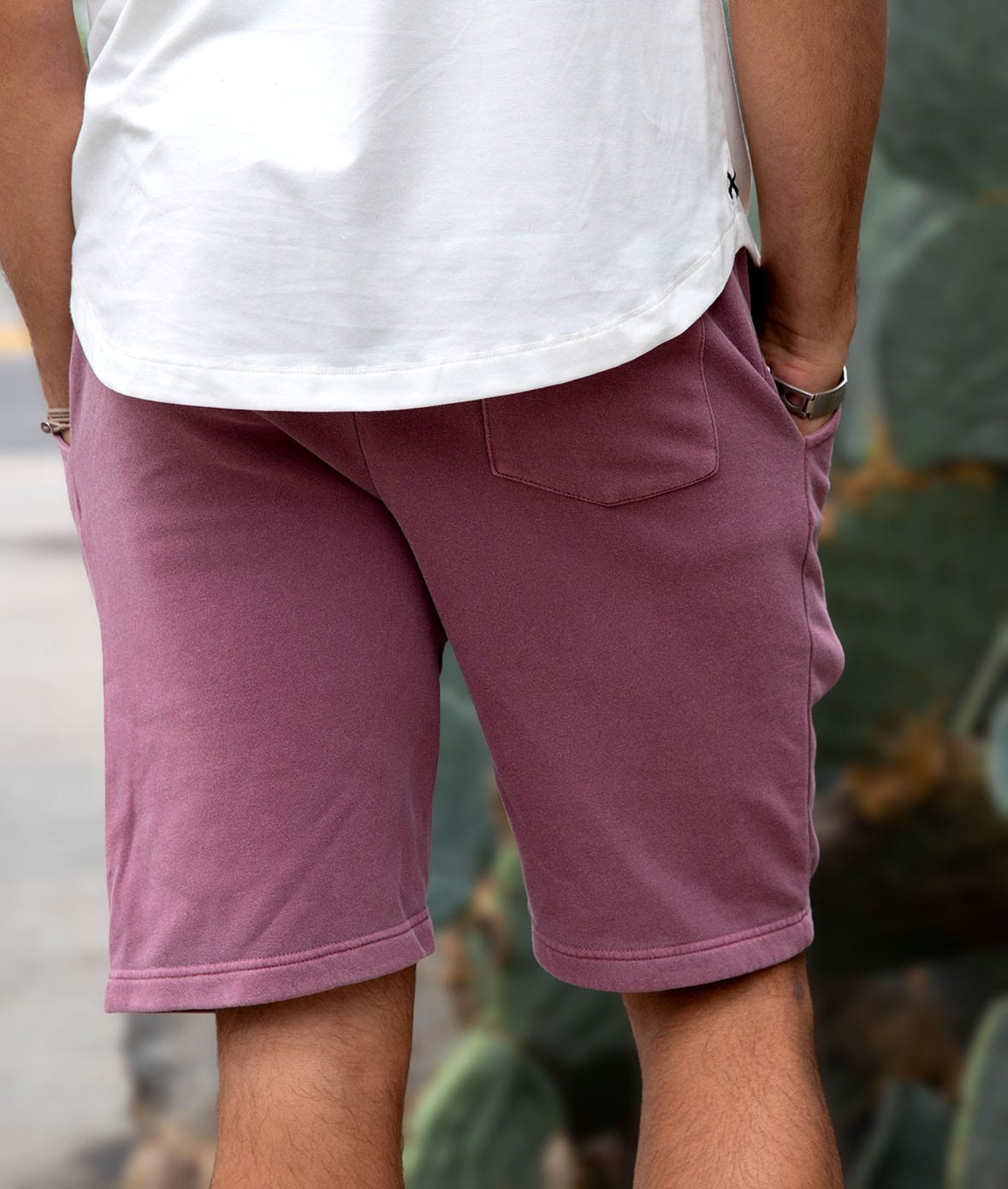 Men's Ridiculously Soft Pigment-Dyed Shorts Worn by Model