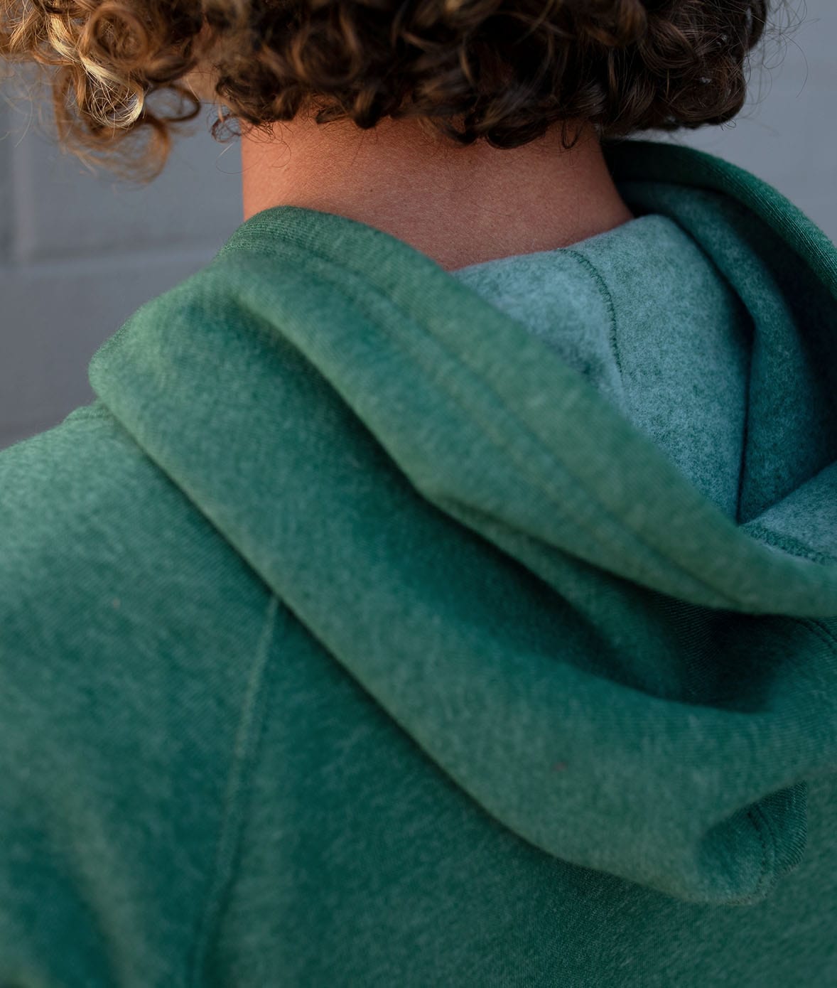 Men's Ridiculously Soft Raglan Hooded Sweatshirt Worn by Model