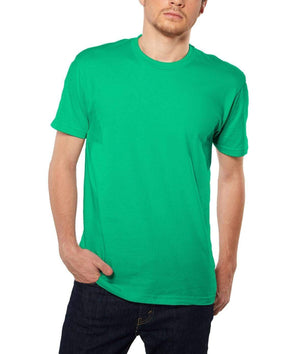 Nayked Apparel Men Men's Ridiculously Soft Short Sleeve Crew Neck 100% Cotton T-Shirt | Classic Kelly Green / X-Small / NA0036