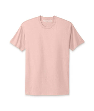 Nayked Apparel Men Men's Ridiculously Soft Short Sleeve Crew Neck 100% Cotton T-Shirt | New Arrival Colors Desert Pink / X-Small / NA0036-v2