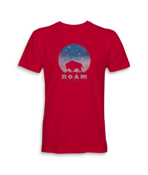 Nayked Apparel Men Men's Ridiculously Soft Sueded Graphic Tee | Roam Red / 2X-Large / NA1064-ROAM
