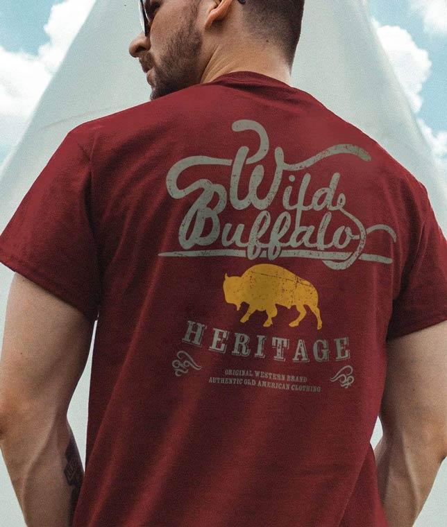 hjul mudder Stadion Shop Men's Ridiculously Soft Sueded Graphic Tee | Wild Buffalo | Super Soft  Graphic Tshirts. - Nayked Apparel