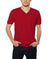 Nayked Apparel Men Men's Ridiculously Soft Sueded V-Neck Cardinal / 2X-Large / NA4064