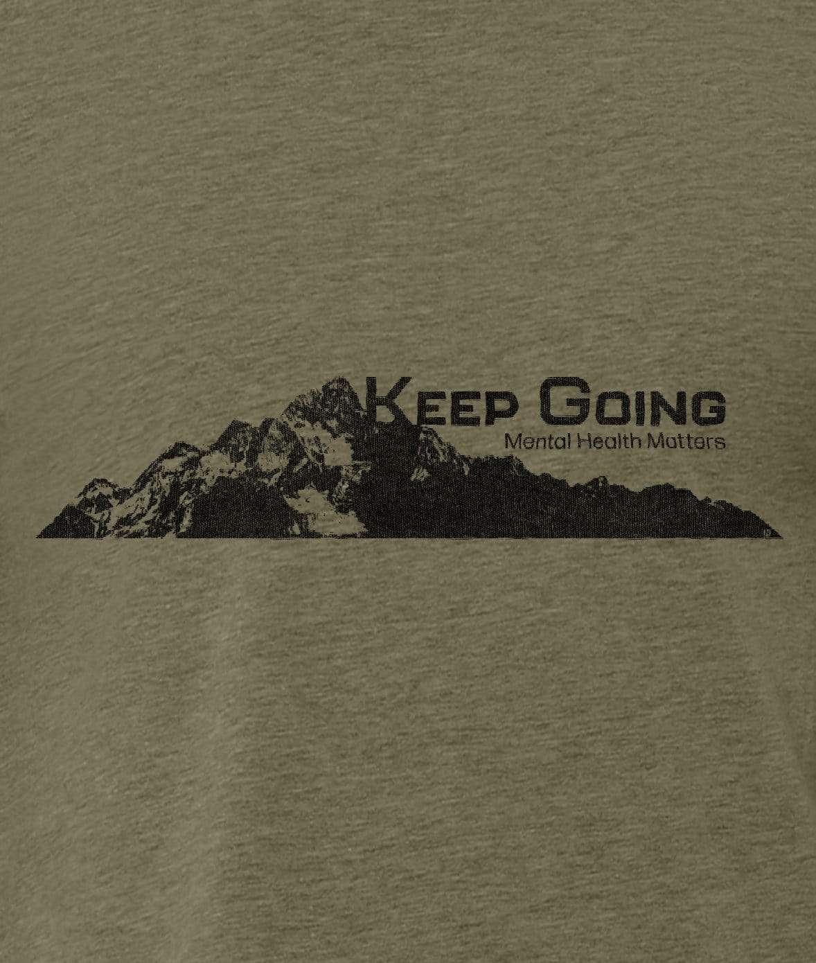 Nayked Apparel Men Ridiculously Soft Crew Neck Graphic T-Shirt | Keep Going Mountain View