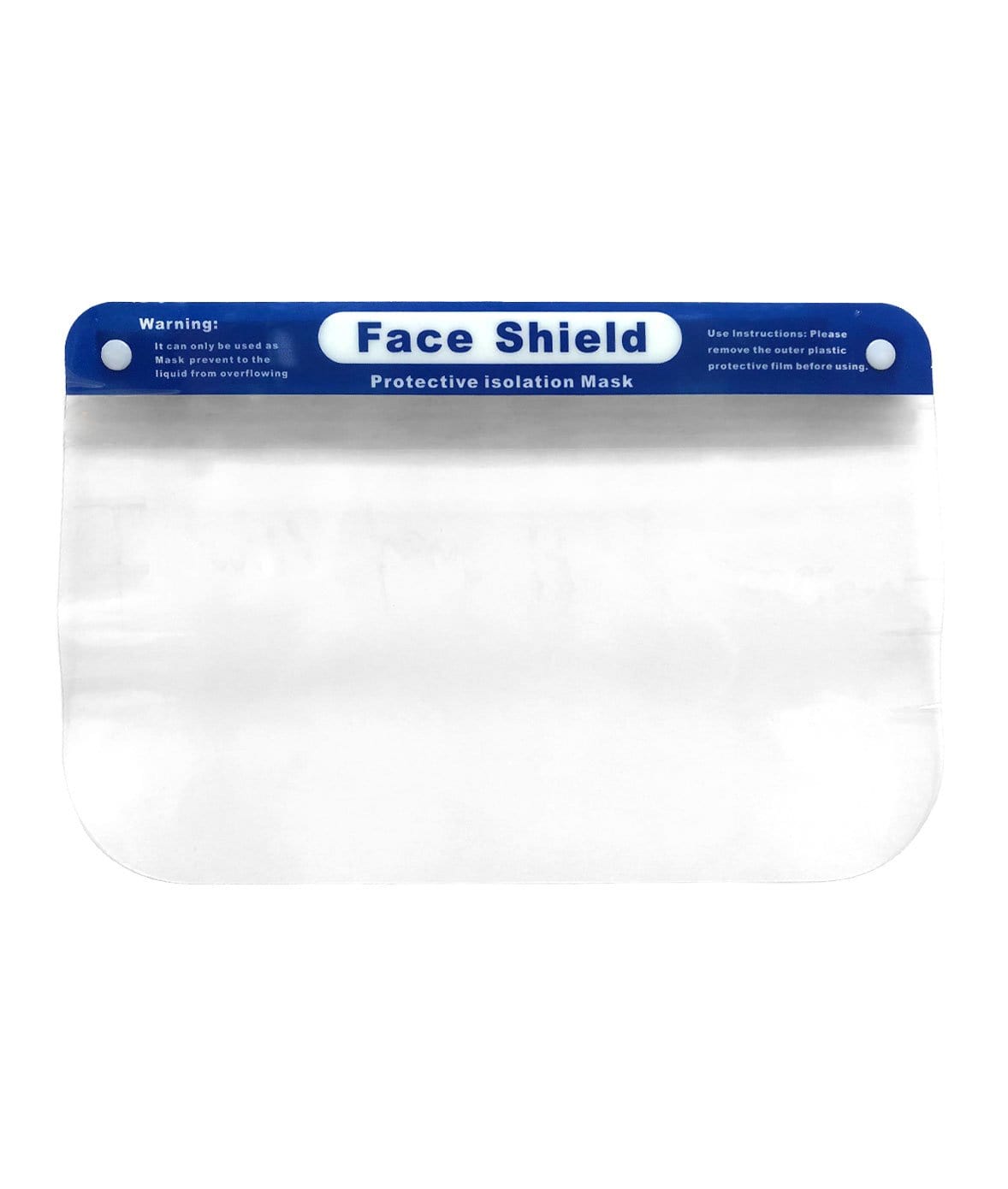 Nayked Apparel Unisex Comfort Face Shield with Elastic, Single NAY-MSK