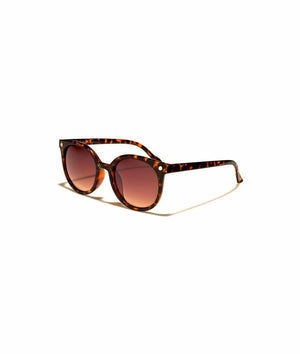 Nayked Apparel Women Women's Cat-Eye Round Sunglasses, Lifetime Guarantee One-Size / Tortoise / NAY-S-W-36301