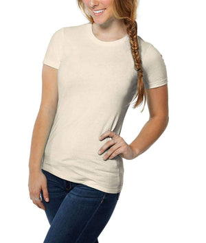 Nayked Apparel Women Women's Ridiculously Soft Boyfriend Crew T-Shirt Natural / 2X-Large / NA0039