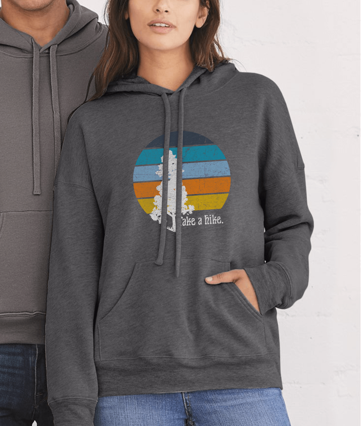 Nayked Apparel Women Women's Ridiculously Soft Graphic Oversized Pullover Sweatshirt | Take a Hike