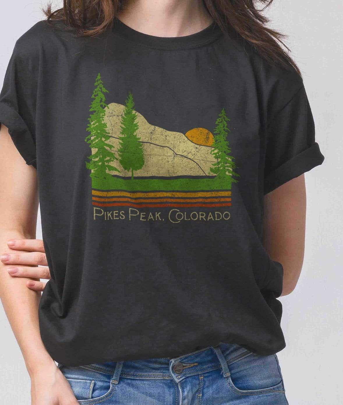 Nayked Apparel Women Women's Ridiculously Soft Graphic Tee | Pike's Peak