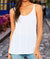 Women's Ridiculously Soft Lightweight Flowy Relaxed Tank Worn by Model