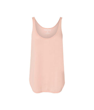 Nayked Apparel Women Women's Ridiculously Soft Lightweight Flowy Tank Top with Side Slits Peach / 2X-Large / NAY-B-0288