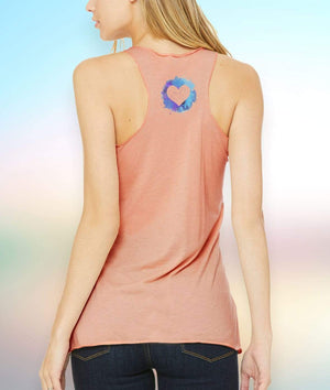 Nayked Apparel Women Women's Ridiculously Soft Lightweight Graphic Racerback Tank | Love is Love