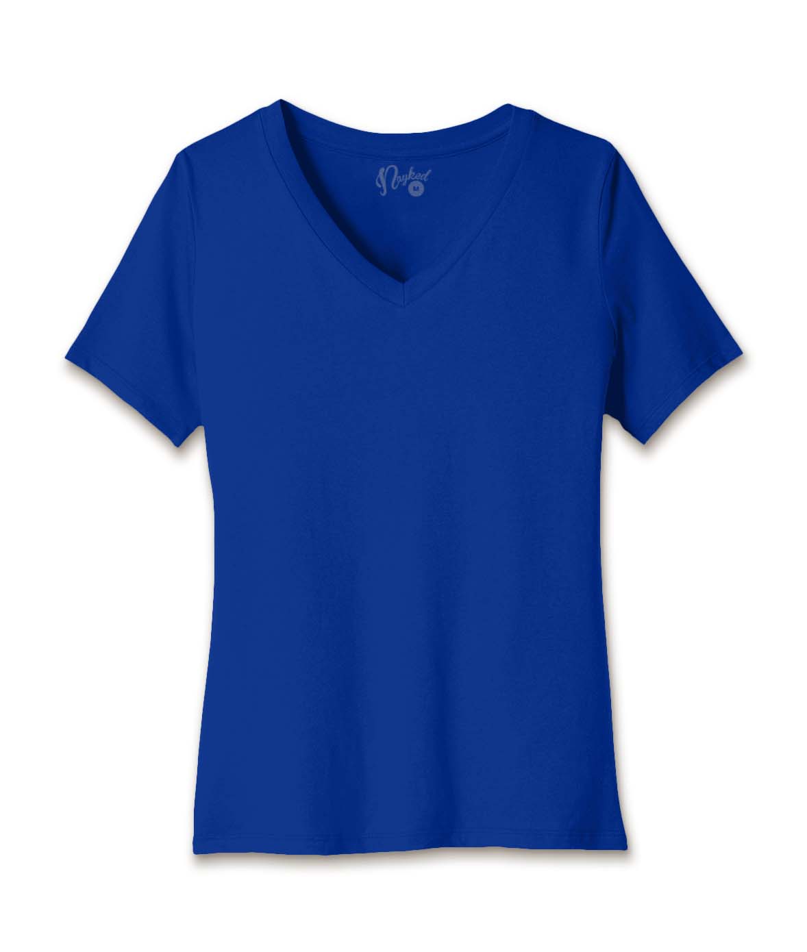 Nayked Women's Ridiculously Fit 100% V-Neck T- Shirt