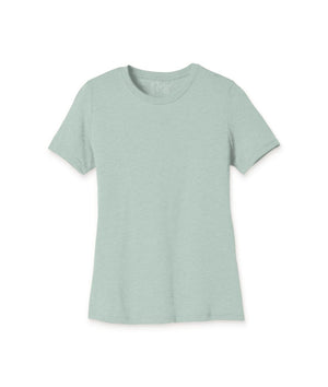 Nayked Apparel Women Women's Ridiculously Soft Relaxed Fit Lightweight T-Shirt Dusty Blue Triblend / Small / NAY-B-1364